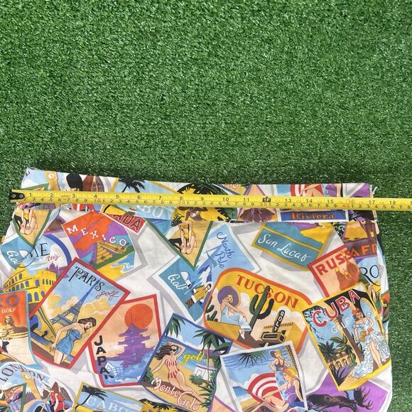 LOUDMOUTH Golf Postcard Skort w/ Liner Shorts Womens 12 Retro World Cities Skirt - Picture 8 of 11